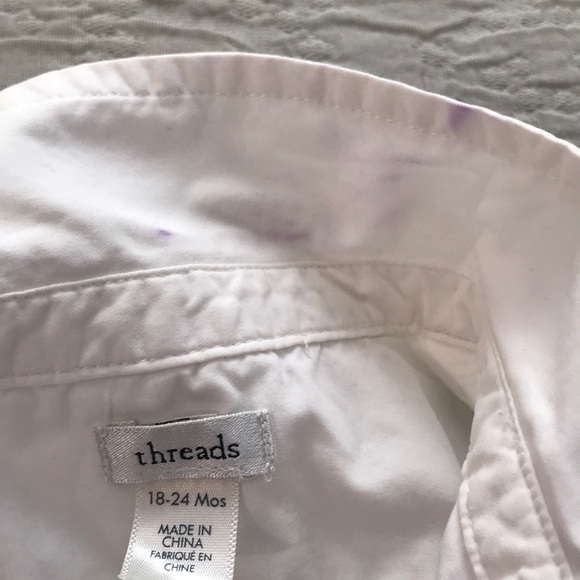 Threads baby boy shirt sleeve button down 18-24M - Picture 5 of 7